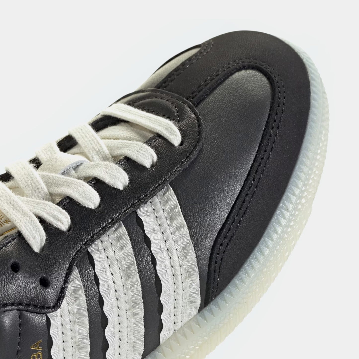 Samba OG Ruffled 3 Stripes Womens Lifestyle Shoes (Carbon/Off White/Core Black)