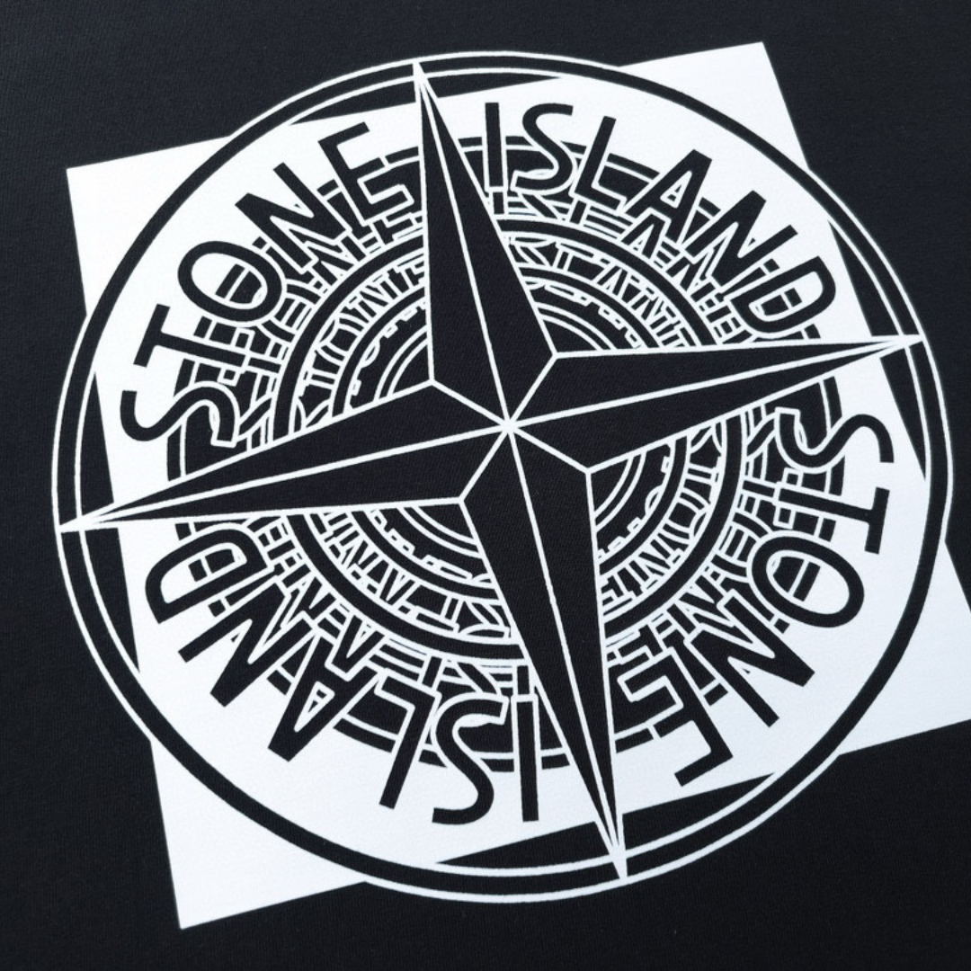 T-shirt à monogramme en pierre