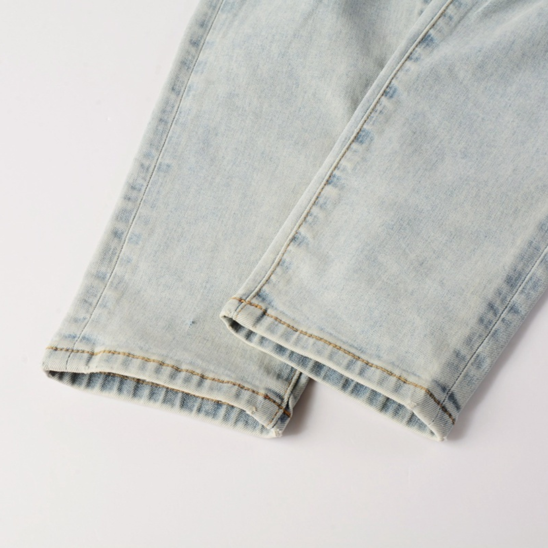 Jean bleu à logo Amr