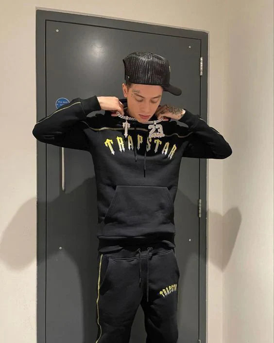 Survêtement Trapstar X Central Cee Arch à panneaux dégradés - Jaune