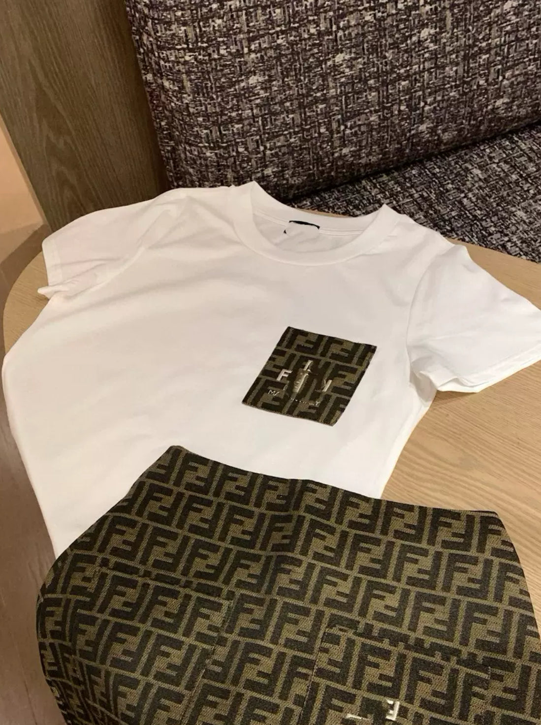 Ensemble jupe FF blanc