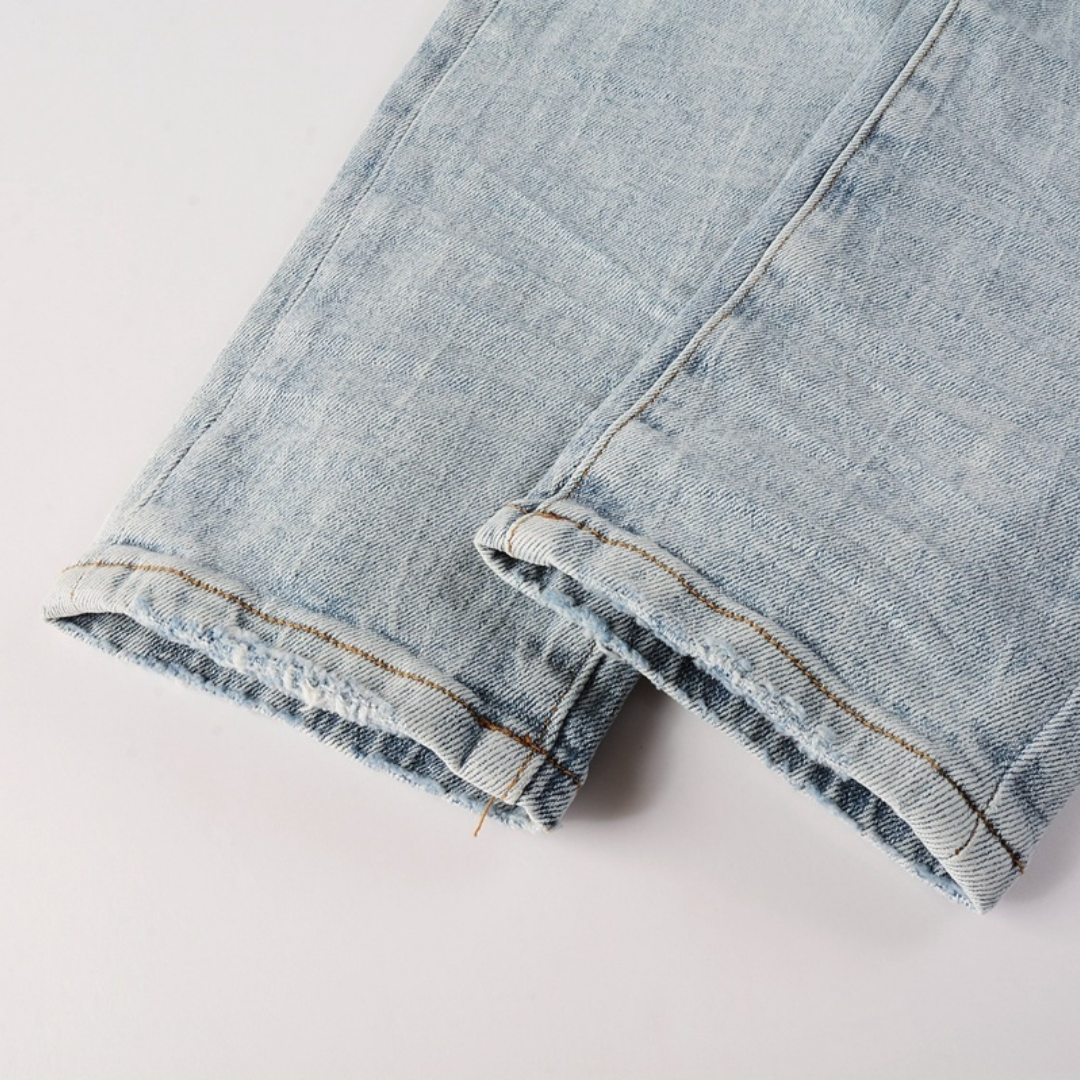 Purple Triple Ripped Jeans