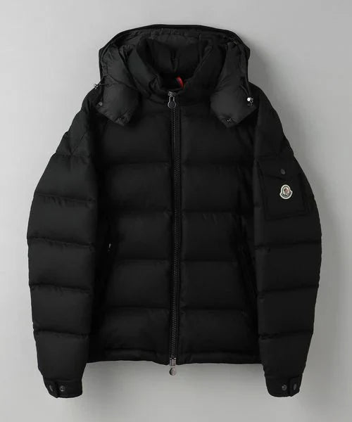 Manteau Moncler noir mat