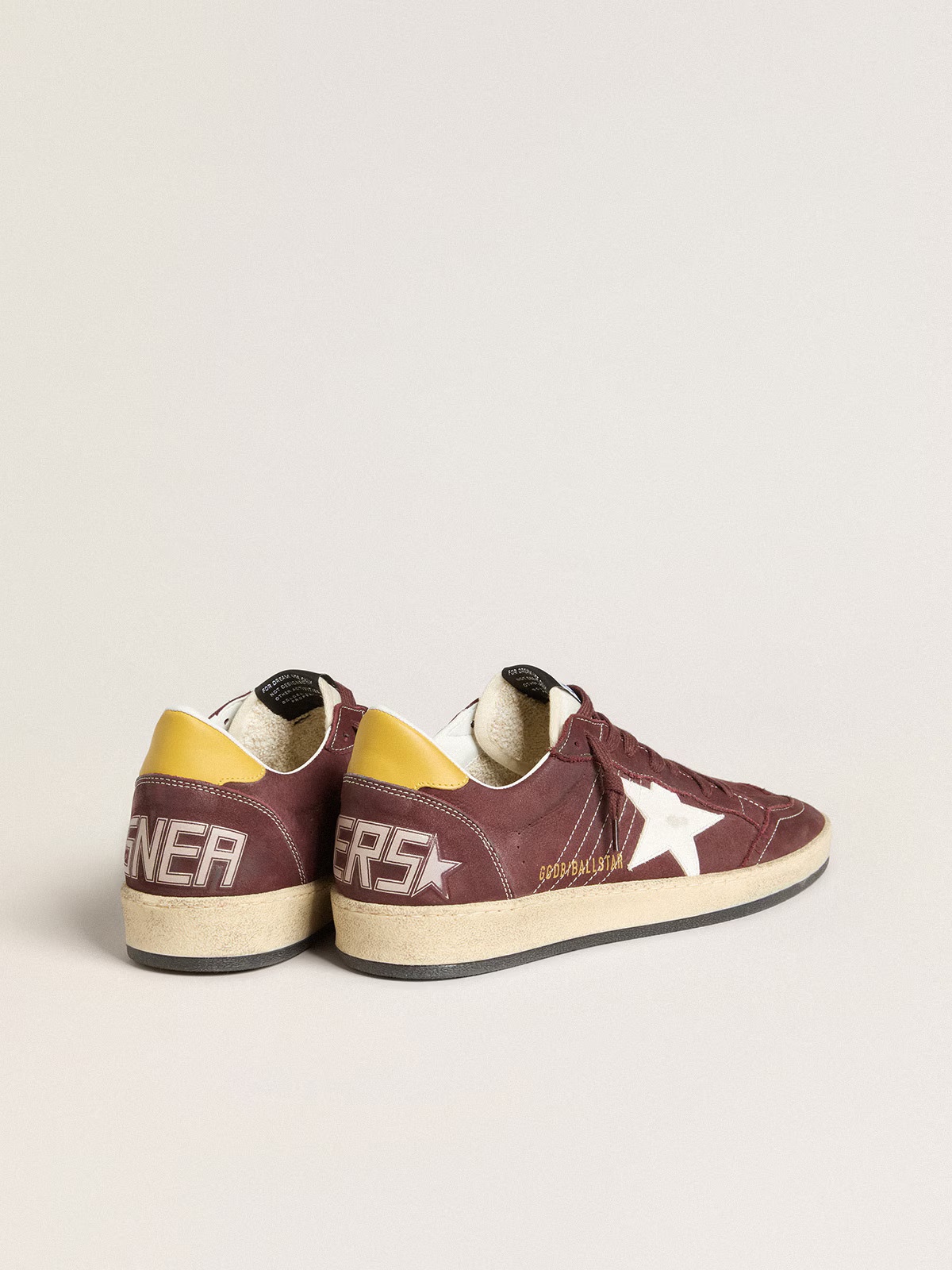 Baskets Golden Goose Ball Star – Cuir bordeaux