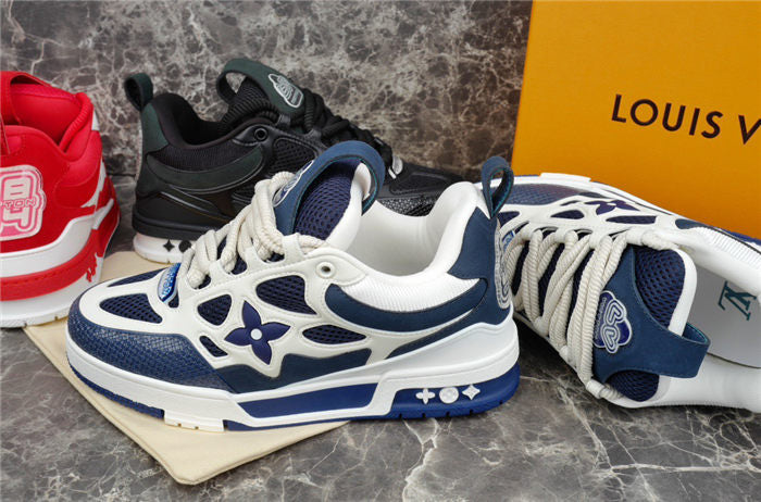 LOUIS VUITTON LV SKATE SNEAKER MARINE WHITE