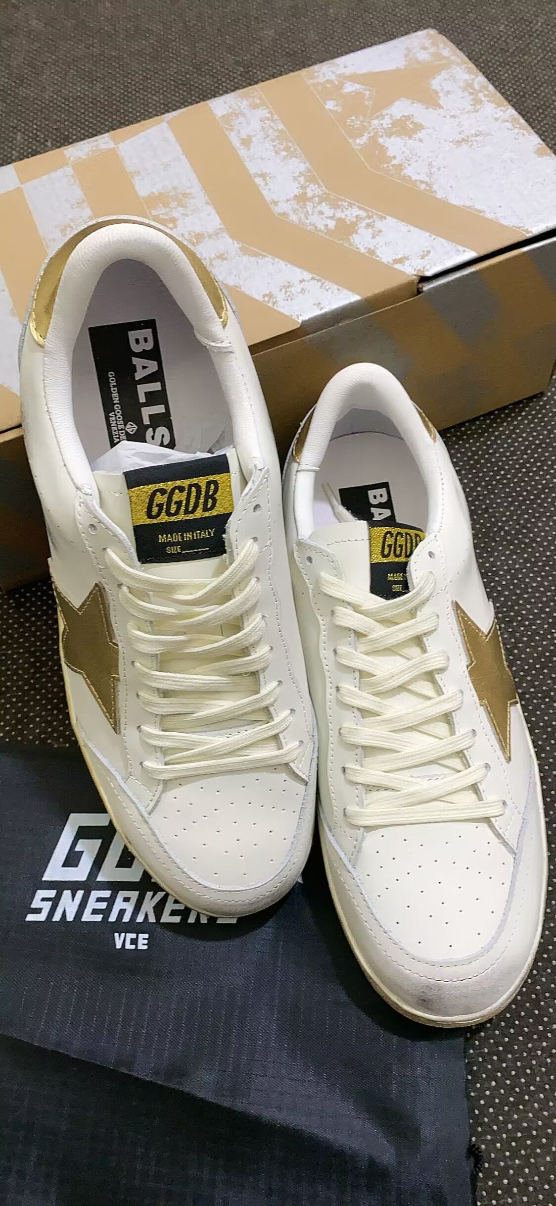 Sneakers Ball Star Con Stella E Talloncino Dorati