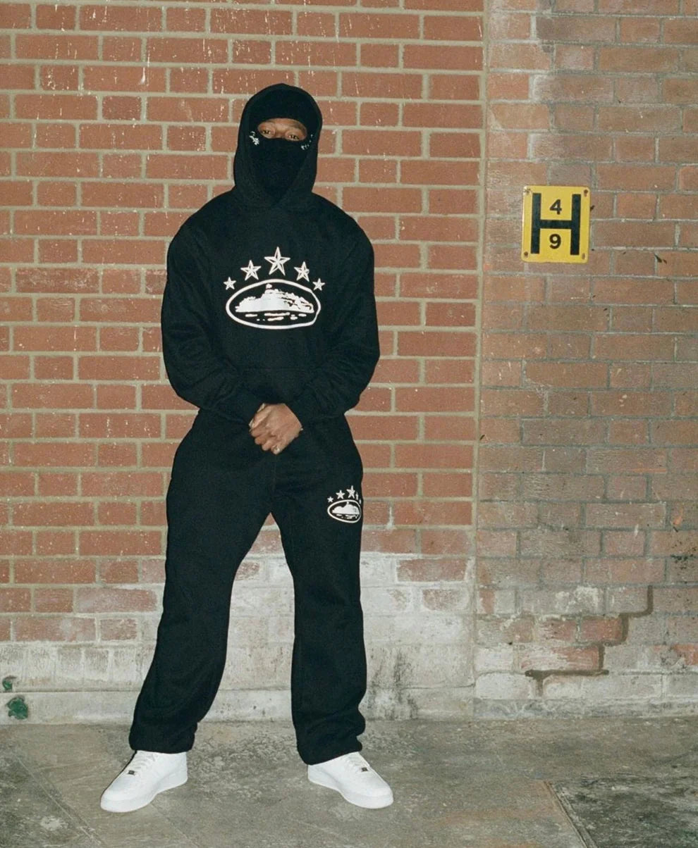 Corteiz 5 Starz Alcatraz Jogging - (NOIR)