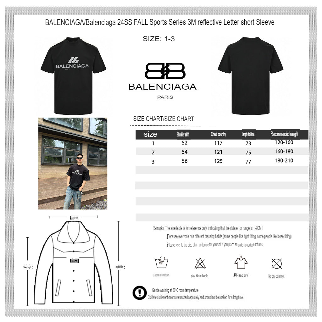 T-shirt Balenciaga Activewear (noir)