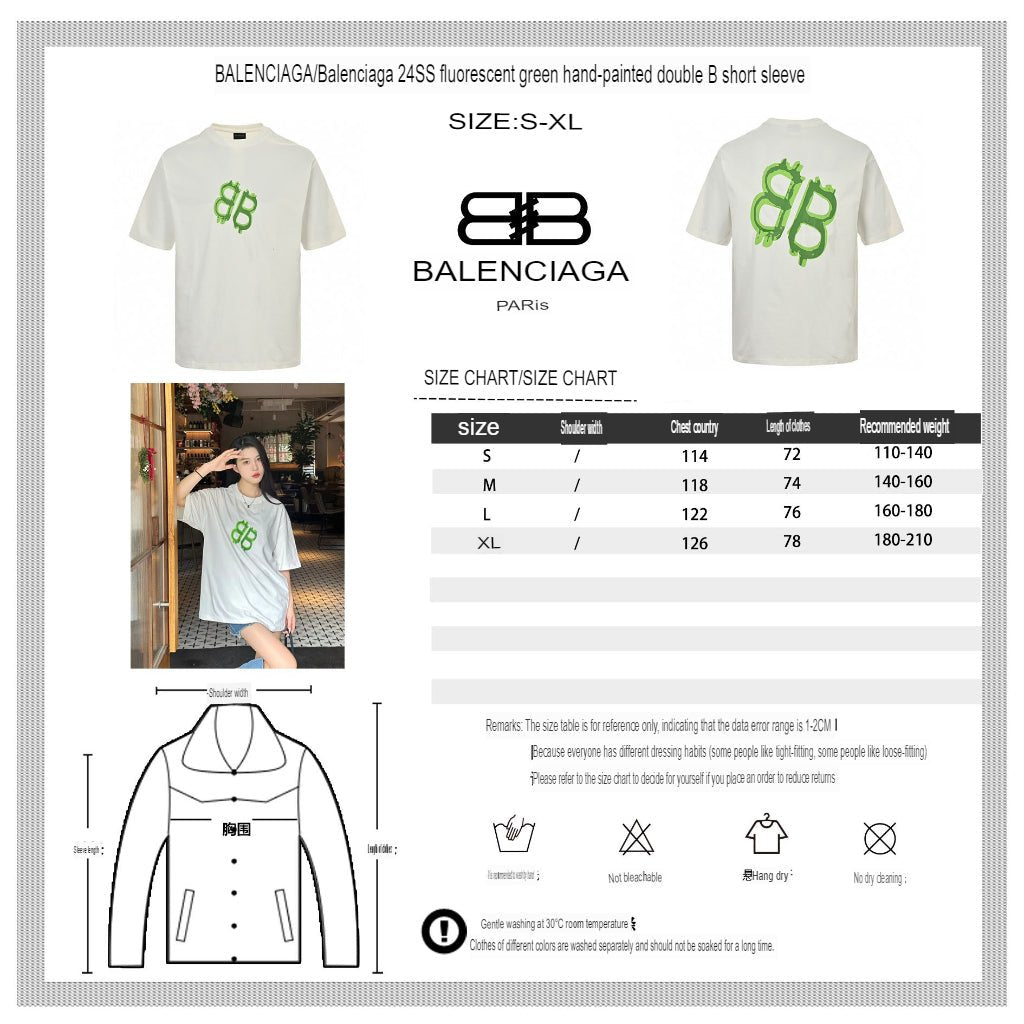 T-shirt Balenciaga à logo BB