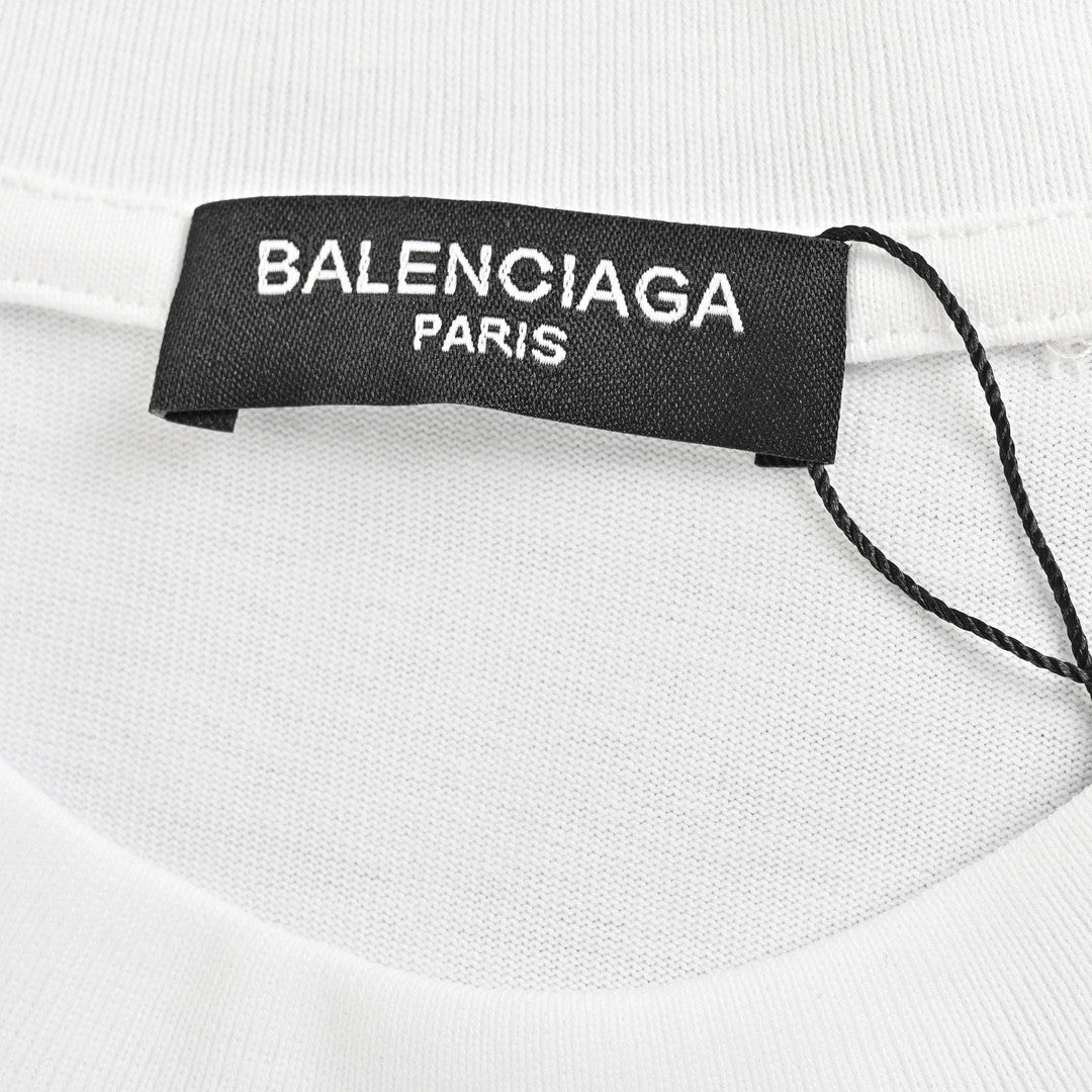 T-shirt Balenciaga - Logo vieilli