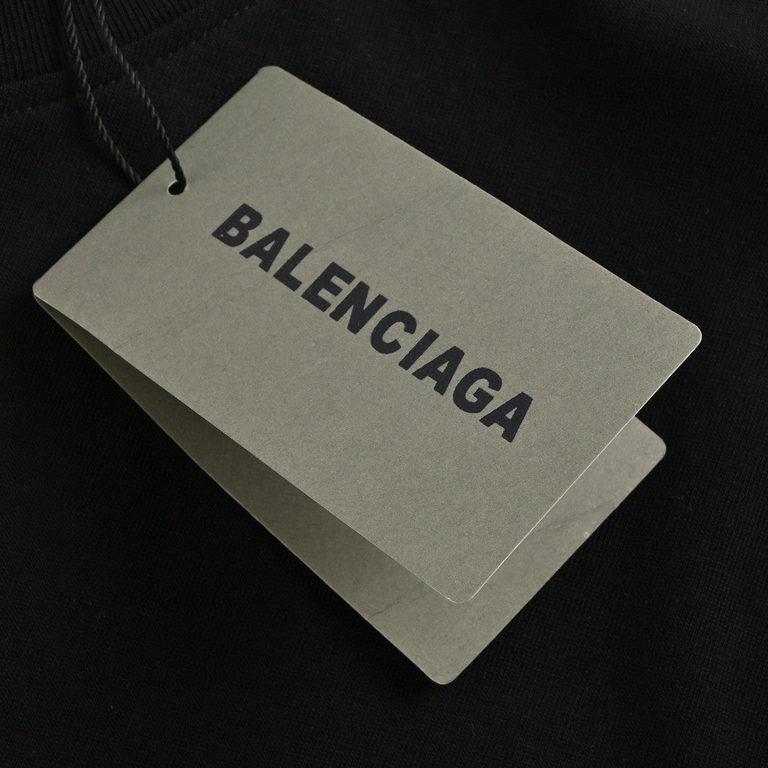 T-shirt noir Balenciaga à motif graphique