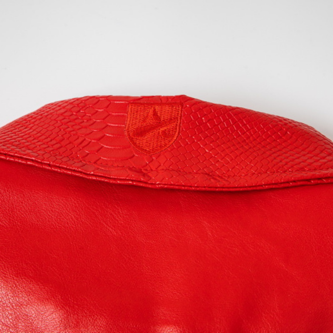 Veste bomber en cuir décodée