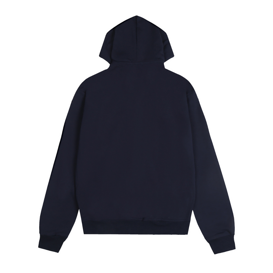 Polo Navy Zip Hoodie