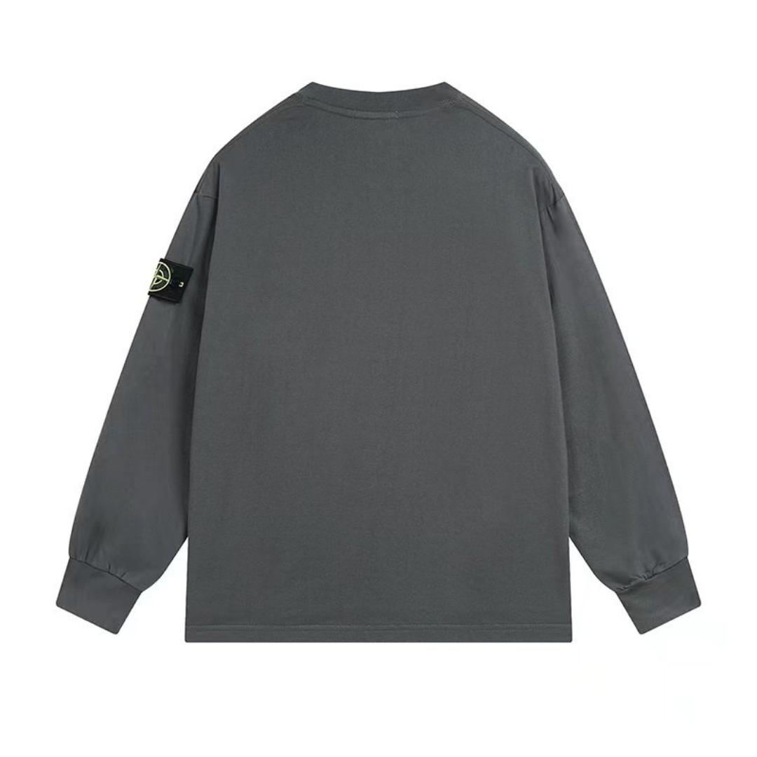 Sweat-shirt à monogramme en pierre