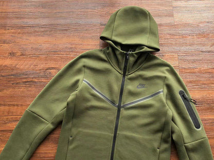 Sweat à capuche Nike Tech Fleece vert olive