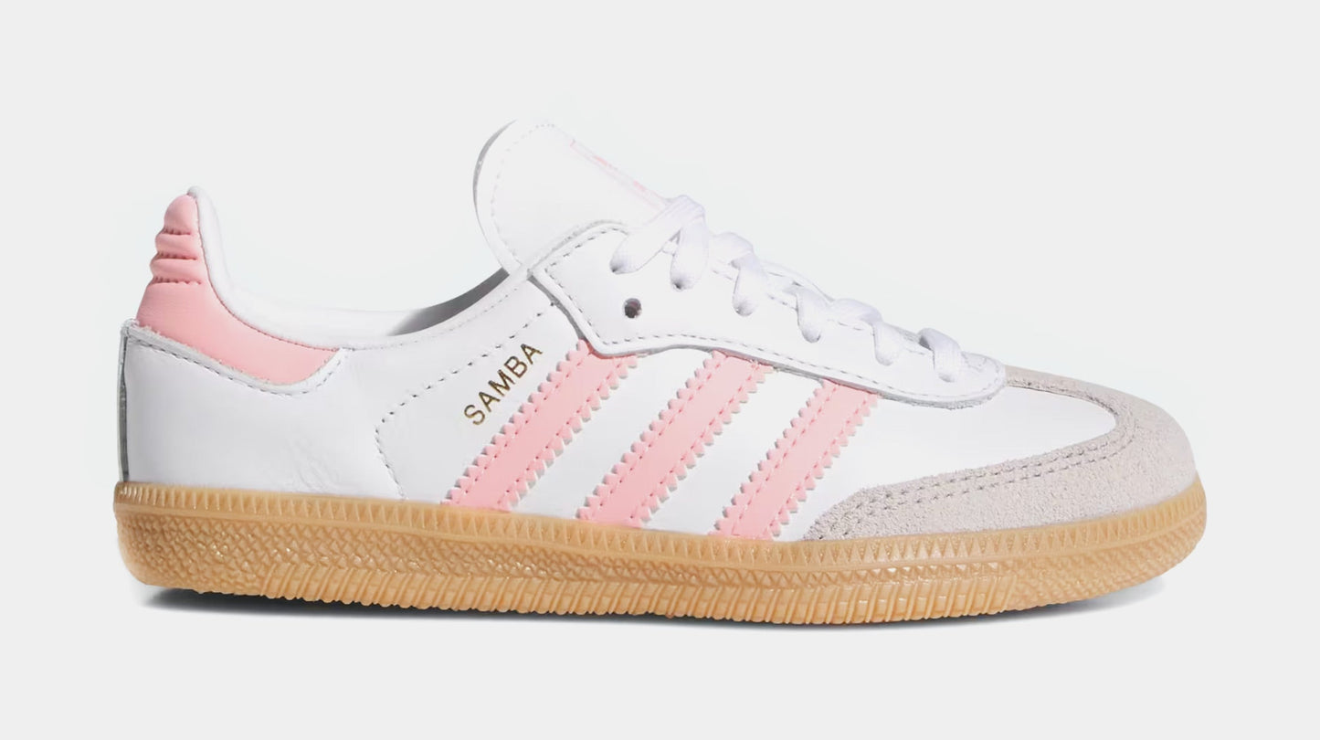 Samba OG Preschool Lifestyle Shoes (Cloud White/Semi Pink Spark/Gum)