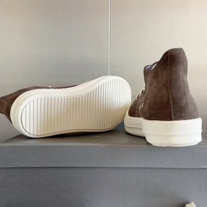 Baskets basses taupe Rick Owens