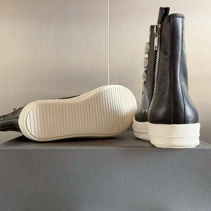 Baskets montantes noires Rick Owens