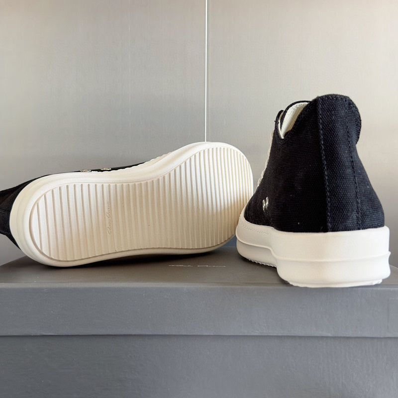 Baskets basses noires Rick Owens