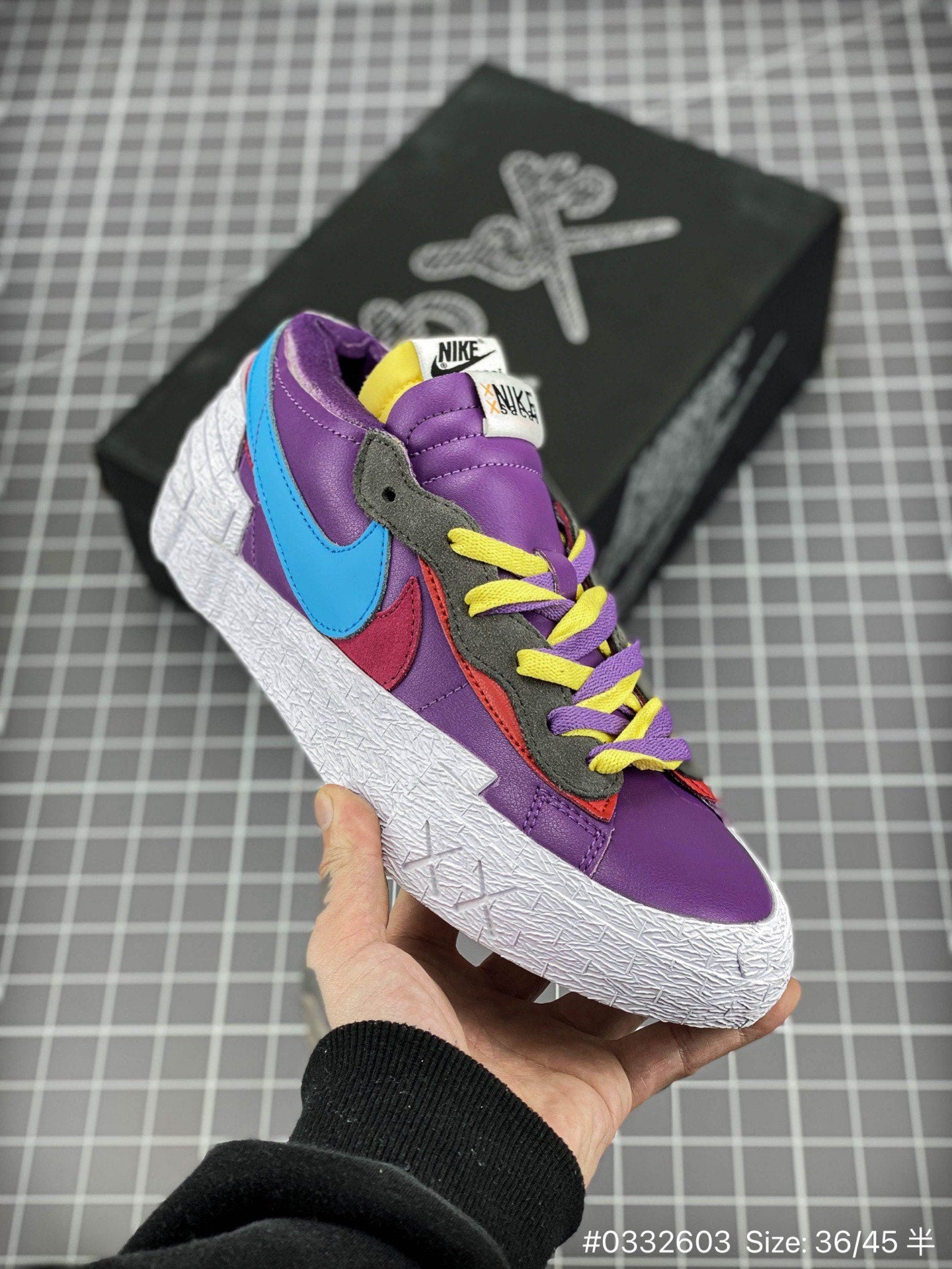 KAWS x Sacai x Nike Blazer Violet Crépuscule