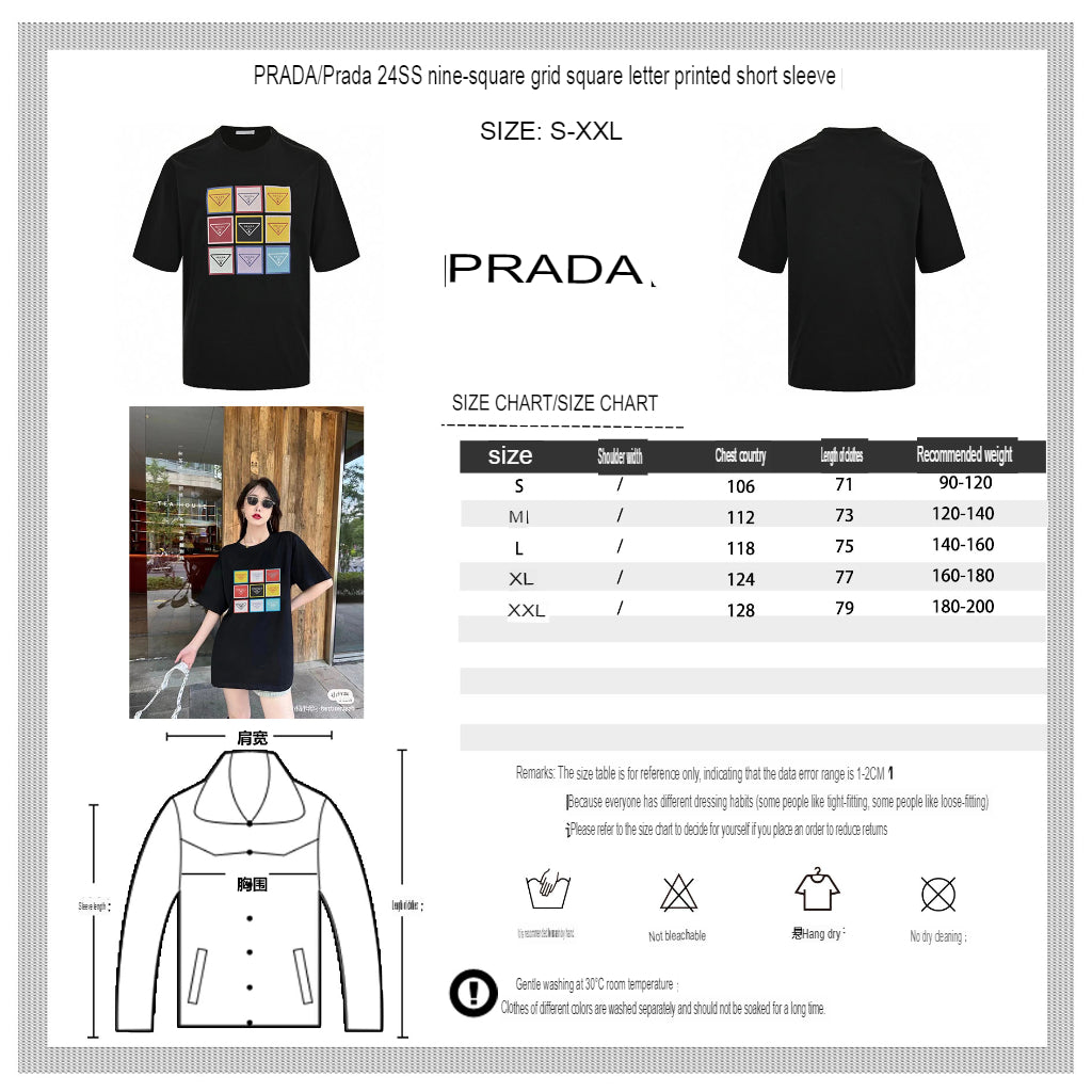 T-shirt Prada à logo Pop Art (noir)