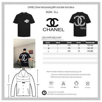 T-shirt Chanel Cloud Logo noir