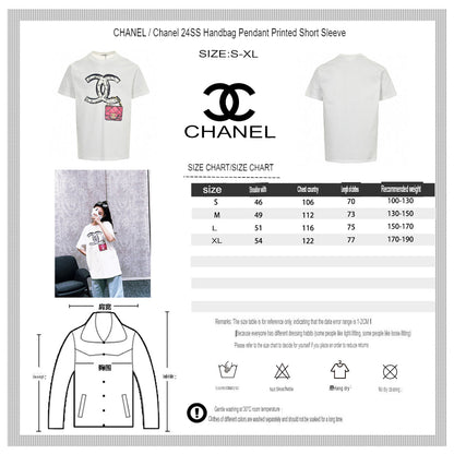 T-shirt à logo Chanel (blanc)
