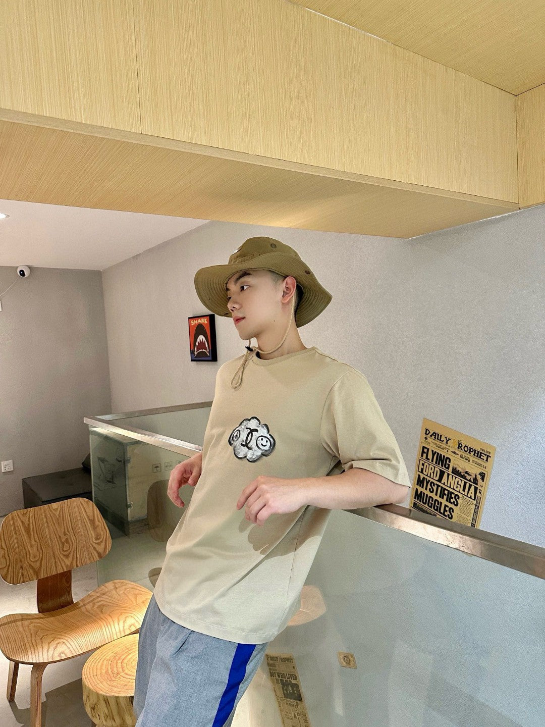 T-shirt Chanel Cloud Logo beige