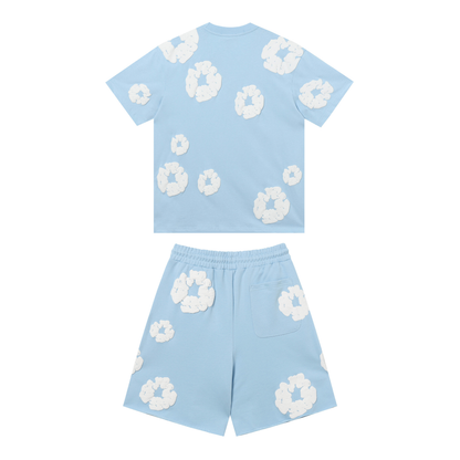 Denim Trs Sky Blue Short set