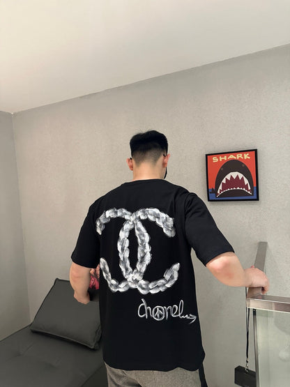T-shirt Chanel Cloud Logo noir