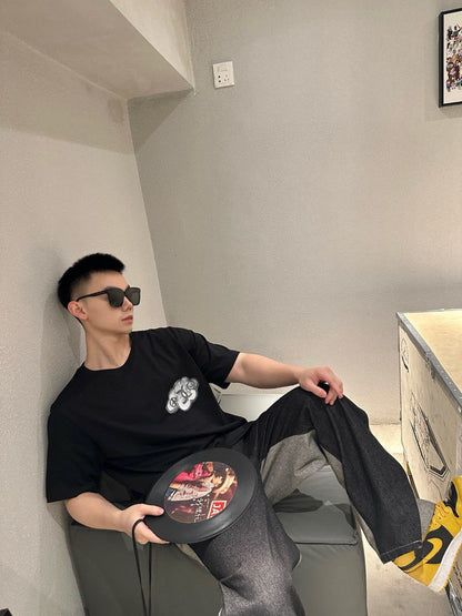 T-shirt Chanel Cloud Logo noir