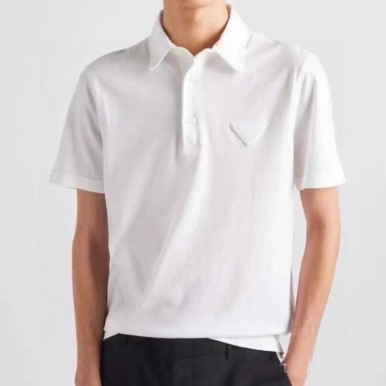 Polo blanc classique Prada