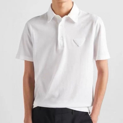 Polo blanc classique Prada