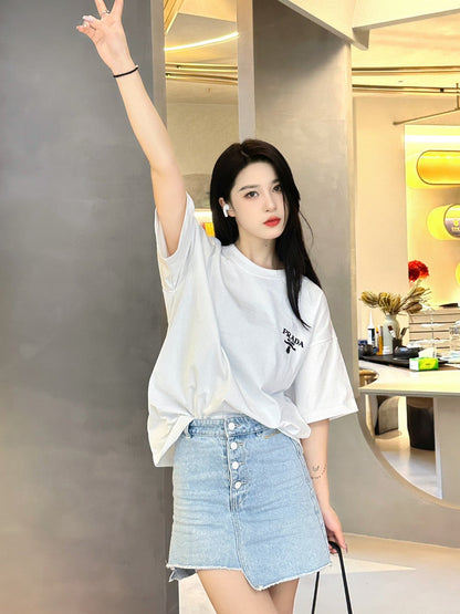 T-shirt à logo Prada Milano