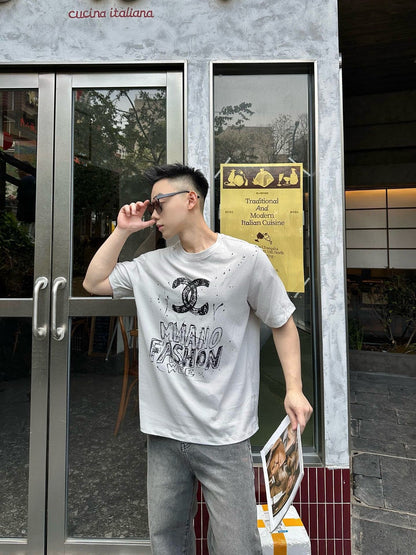 T-shirt Chanel Milano Fashion Week (Gris)