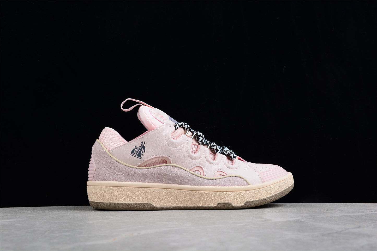 Baskets Lanvin Curb « Rose poudré »