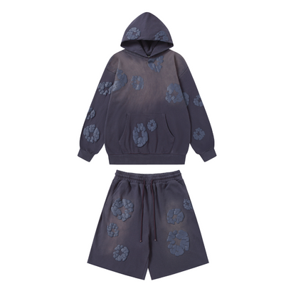 Denim Trs Purple Set