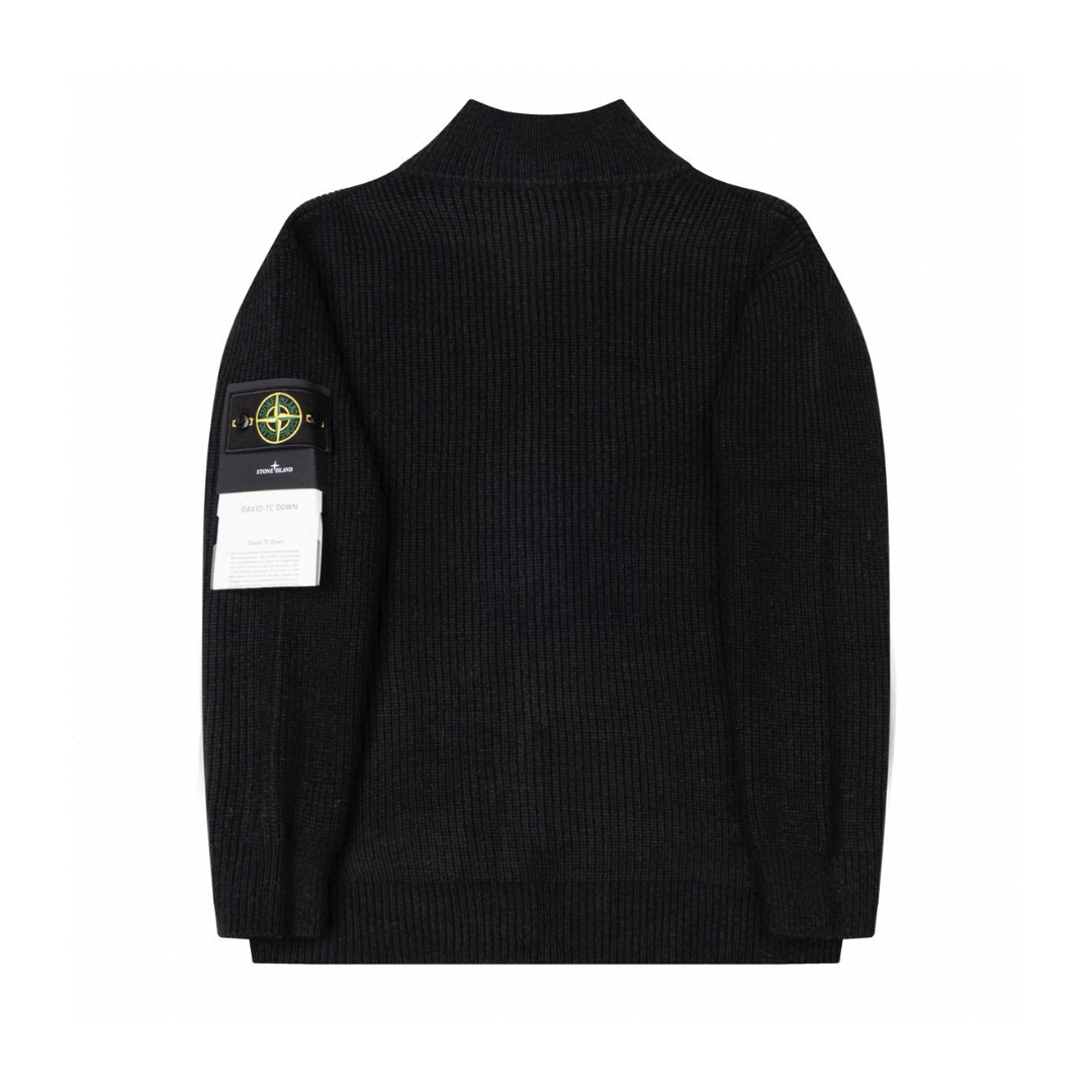 Stone Full Zip Sweater