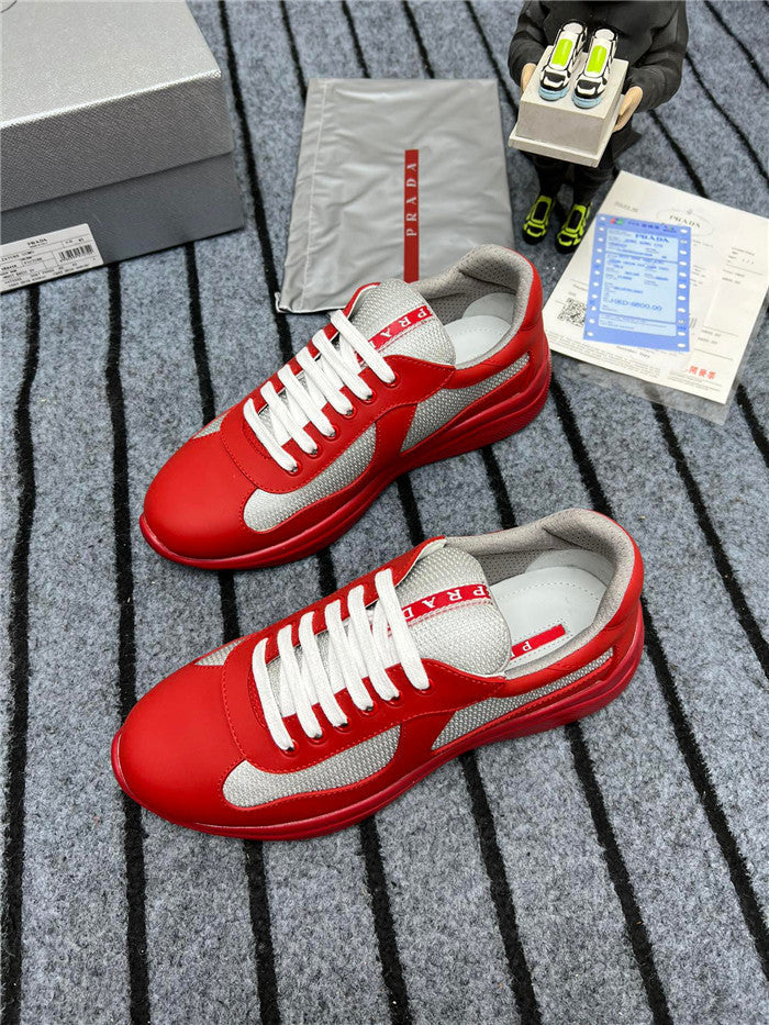 PRADA AMERICA'S CUP CAOUTCHOUC SOUPLE ROUGE ARGENT