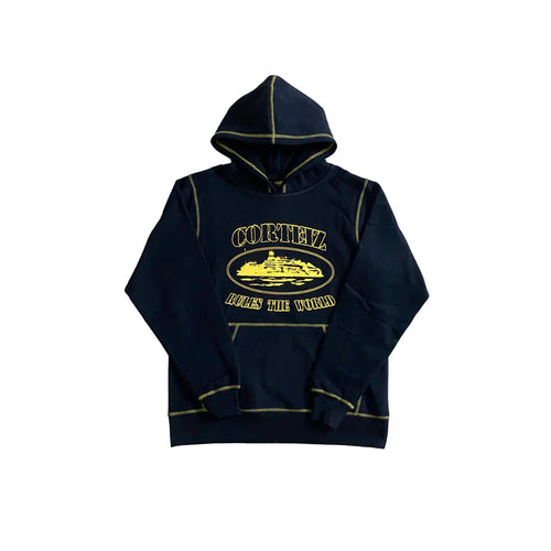 Corteiz Superior Hoodie - (BLACK/YELLOW)