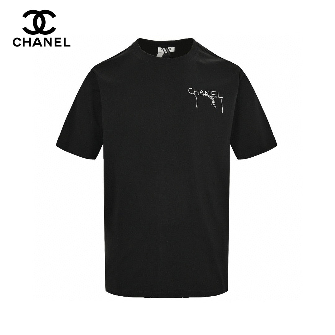 T-shirt à logo Chanel (noir)