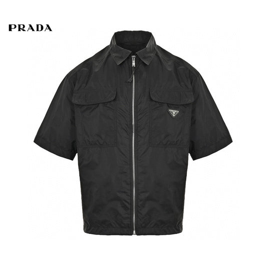 Veste Prada noire à manches courtes