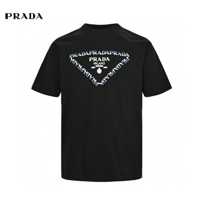T-shirt noir Prada avec logo