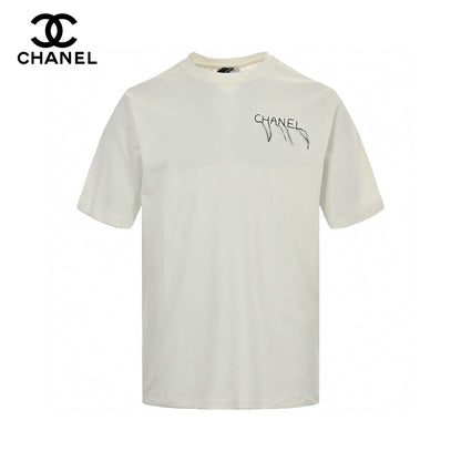 T-shirt à logo Chanel (blanc)
