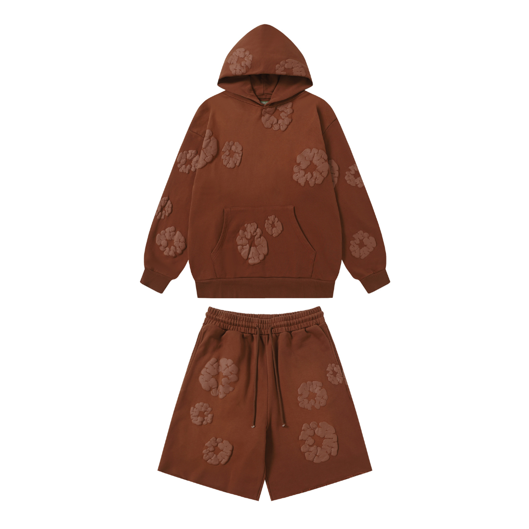 Ensemble en denim marron