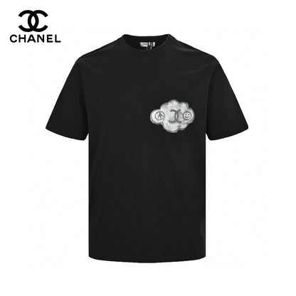 T-shirt Chanel Cloud Logo noir