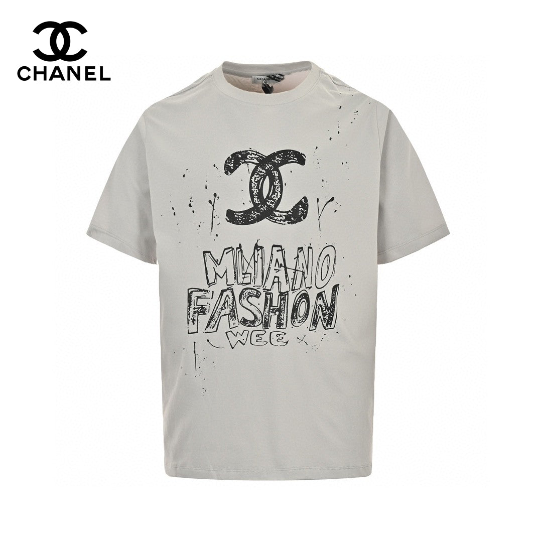 T-shirt Chanel Milano Fashion Week (Gris)
