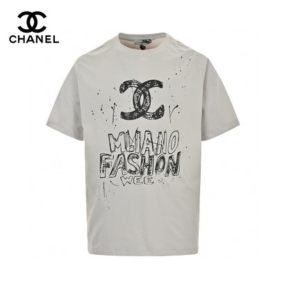 T-shirt Chanel Milano Fashion Week (Gris)