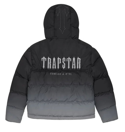 Doudoune à capuche Trapstar Decoded 2.0 - Noir dégradé