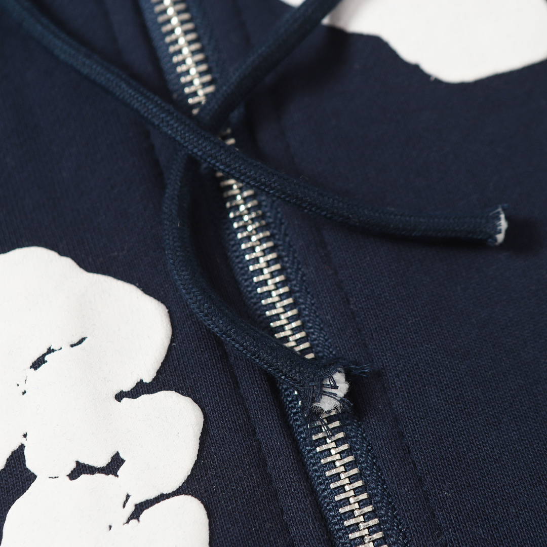 Denim Trs Zip Hoodie